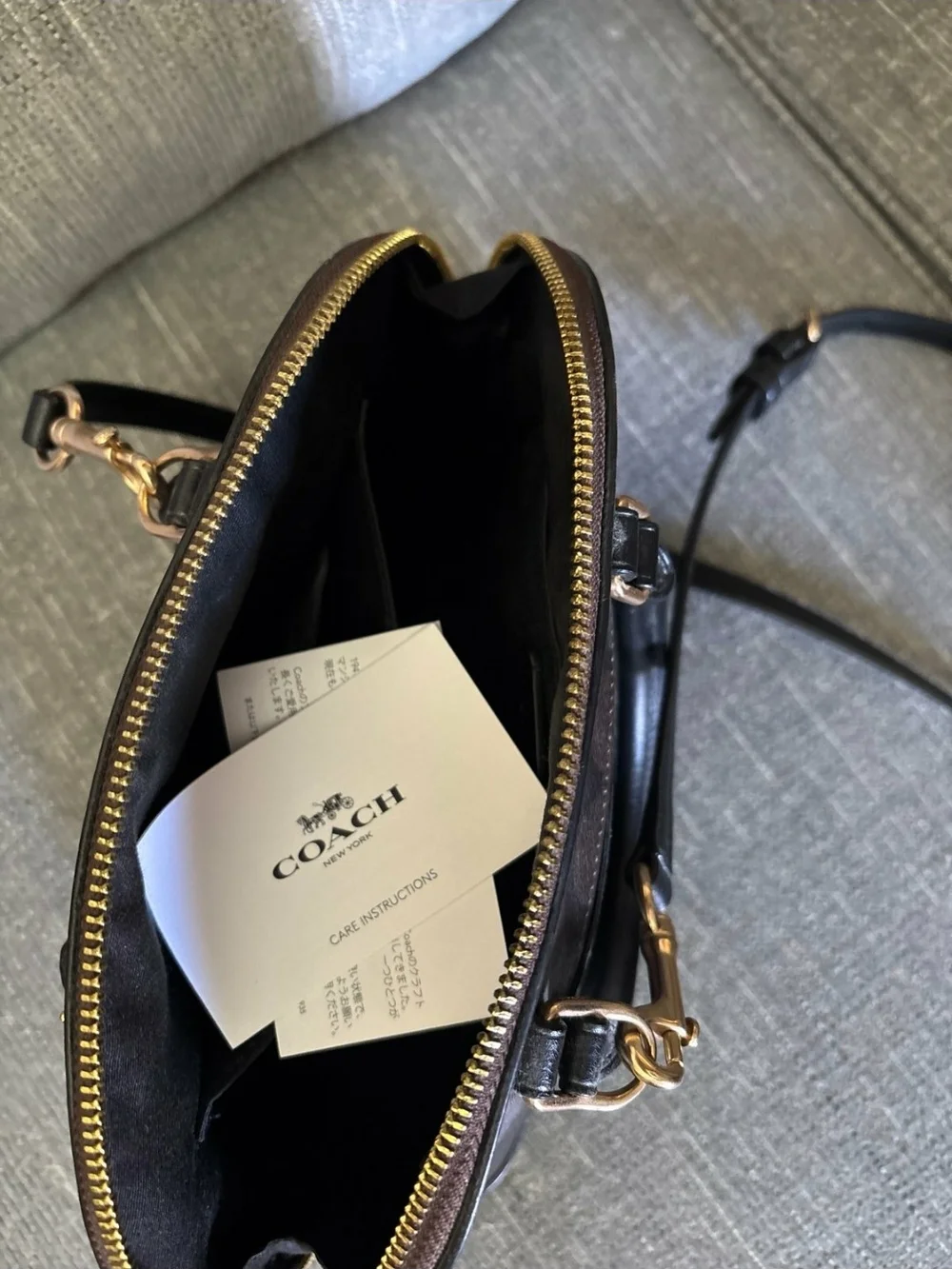 COACH Mini Sierra Satchel F27583 In Signature Canvas Small